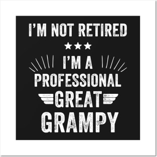 I'm not retired I'm a professional great grampy Posters and Art